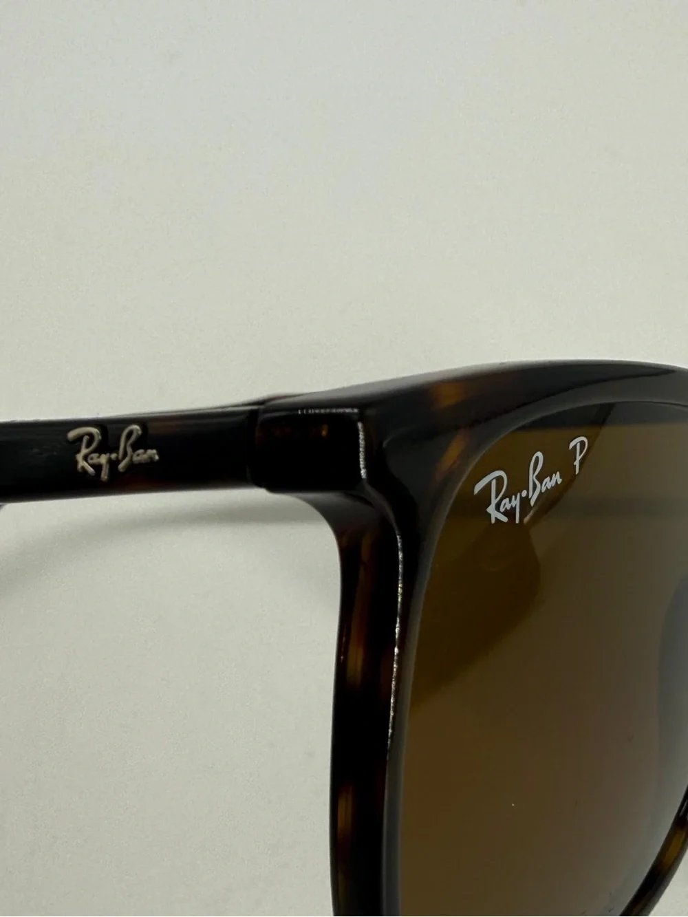 RAY-BAN SUNGLASSES RB2216 902/57 HAVANA FRAME BROWN POLARIZED LENS 145mm